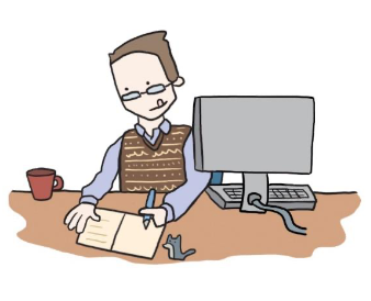 David Less working hard